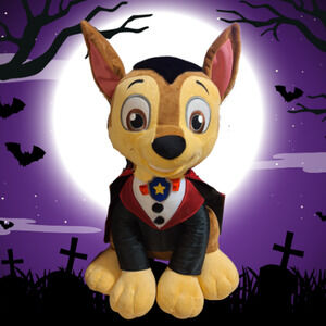 Paw Patrol Vampire Chase Large 21" Plush Stuffed Toy Dog Door Greeter Halloween
